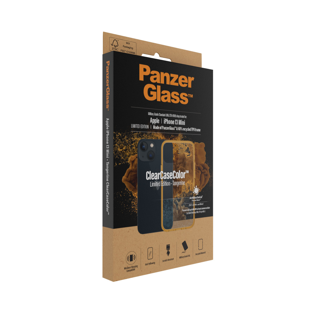 PanzerGlass ® ClearCaseColor™ iPhone 13 Mini - Tangerine – image 4