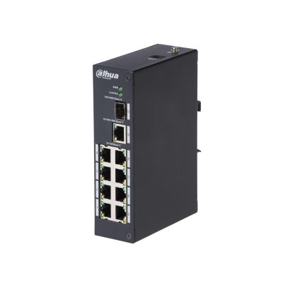 Dahua Technology PFS3110-8T network switch Unmanaged L2 Fast Ethernet (10/100) Black