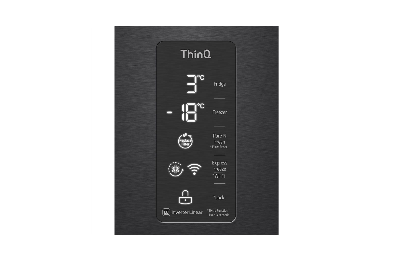 LG InstaView GMQ844MC5E side-by-side refrigerator Freestanding – image 7