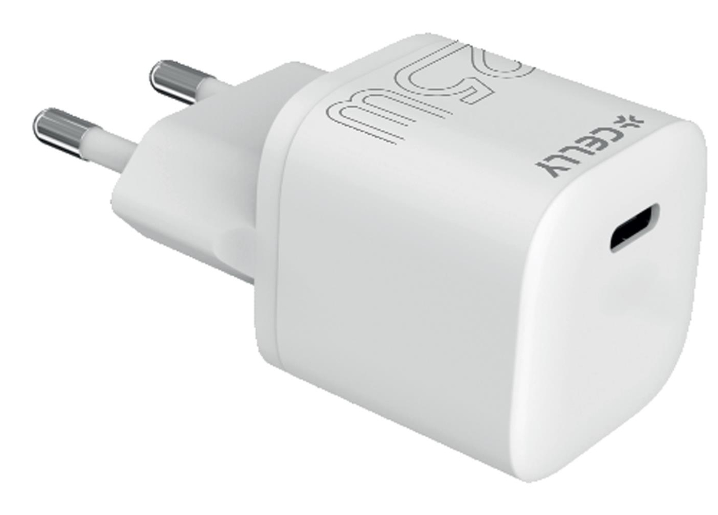 Celly UCTC1USBC25WWH mobile device charger Universal White AC Indoor – image 1