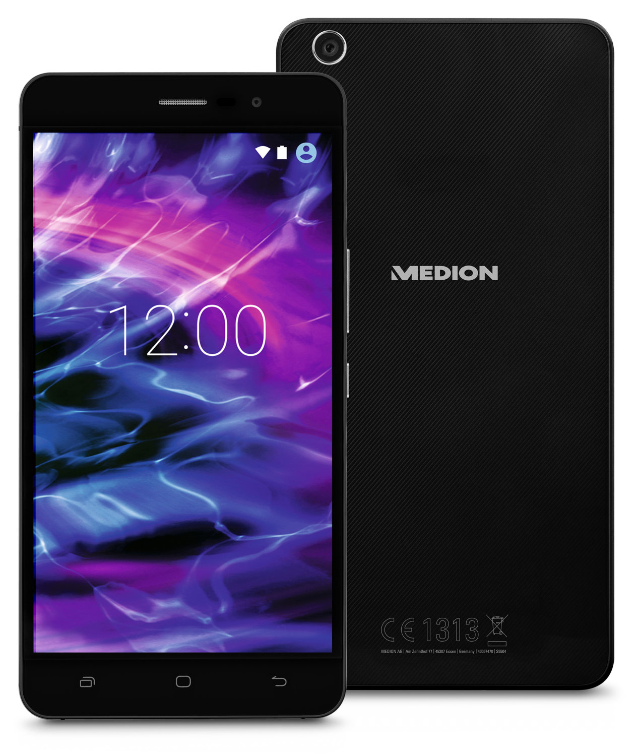 MEDION LIFE S5504 14 cm (5.5") Dual SIM Android 5.1 4G Micro-USB 2 GB 32 GB 2500 mAh Black – image 1