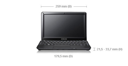 Samsung NP-NC110-A05BE netbook Intel Atom® N550 – image 2