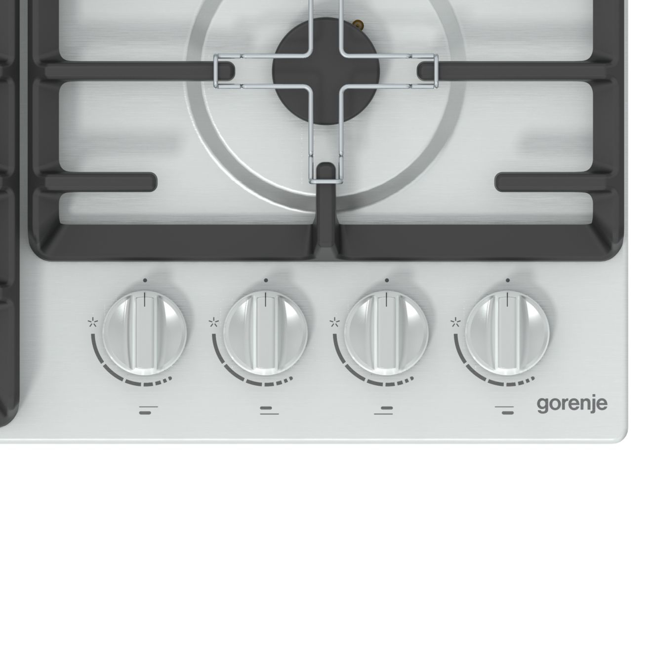 Gorenje GW641X Black, Stainless steel Built-in Gas 4 zone(s) – image 2
