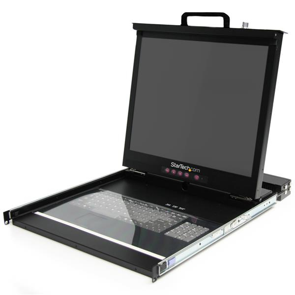 StarTech.com 1U 19" Rackmount LCD Console with 16 Port Multi-Platform KVM – image 1