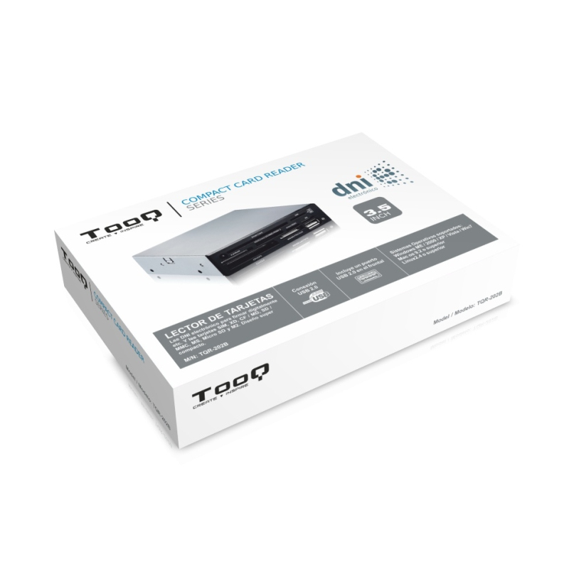 TooQ TQR-202B card reader USB 2.0 Internal Black – image 2