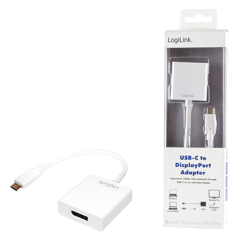LogiLink 0.14m, USB-C 3.1/DisplayPort – image 4