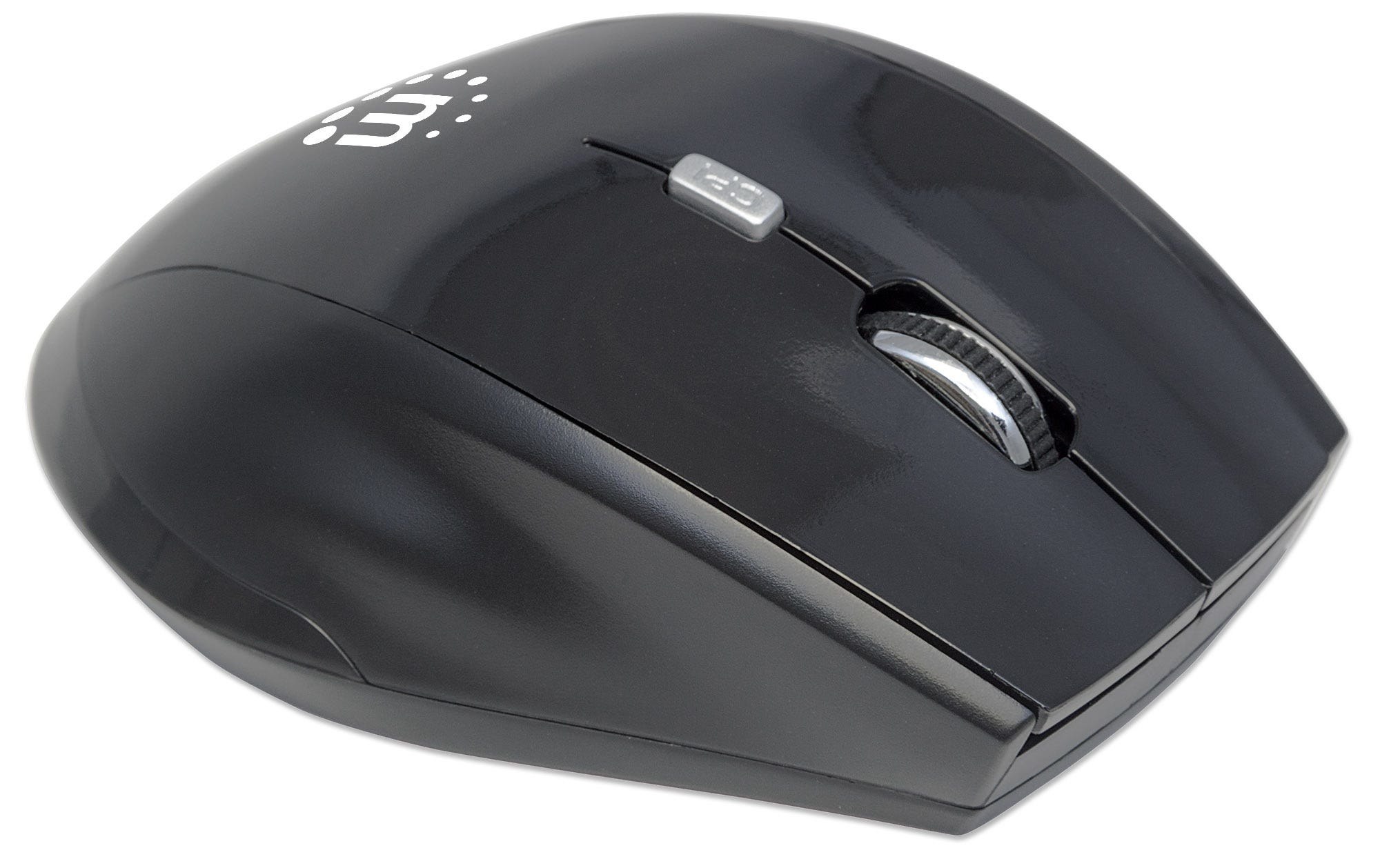 Manhattan Curve Wireless Mouse, Black, Adjustable DPI (800, 1200 or 1600dpi) – image 2
