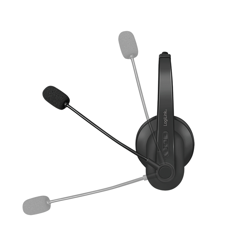 LogiLink BT0060 headphones/headset Wireless Head-band Office/Call center Bluetooth Black – image 3