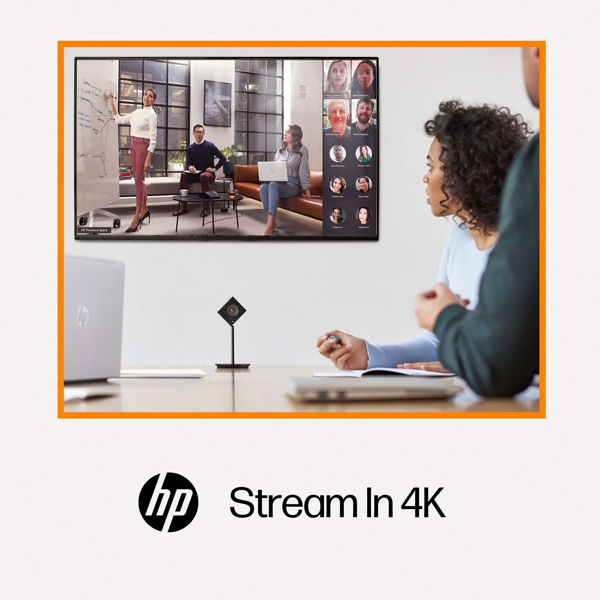 HP كاميرا HP Presence See بدقة 4K والمدعومة بالذكاء الاصطناعي – image 2