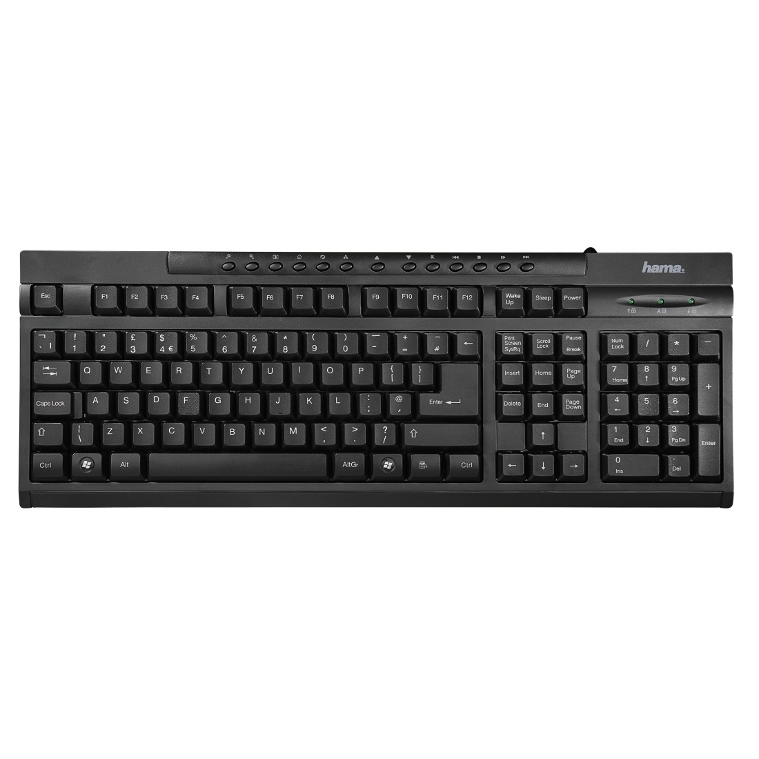 Hama 73011288 keyboard USB QWERTY English Black – image 2