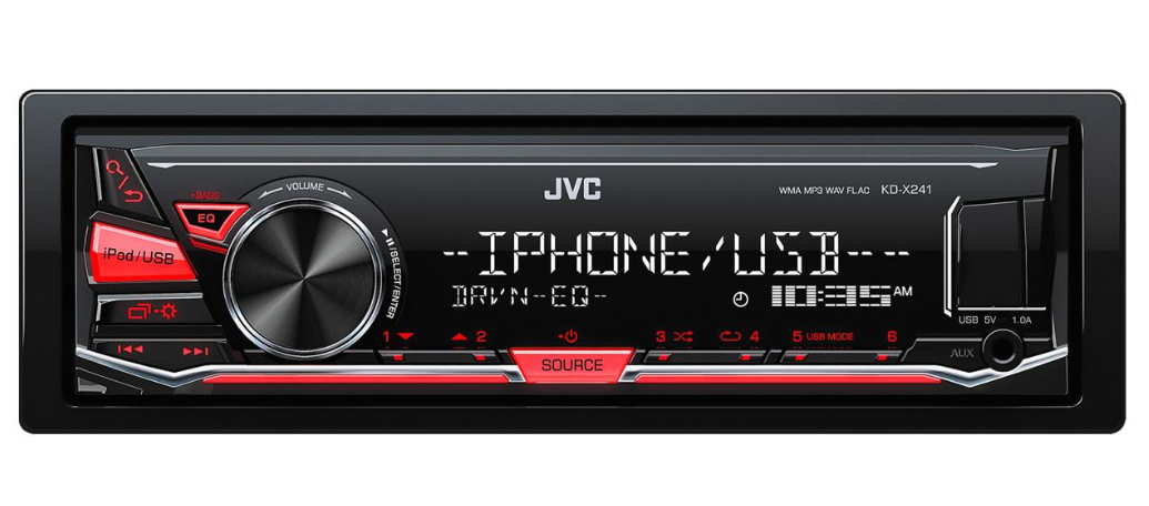 JVC KD-X241 car media receiver Black – image 2
