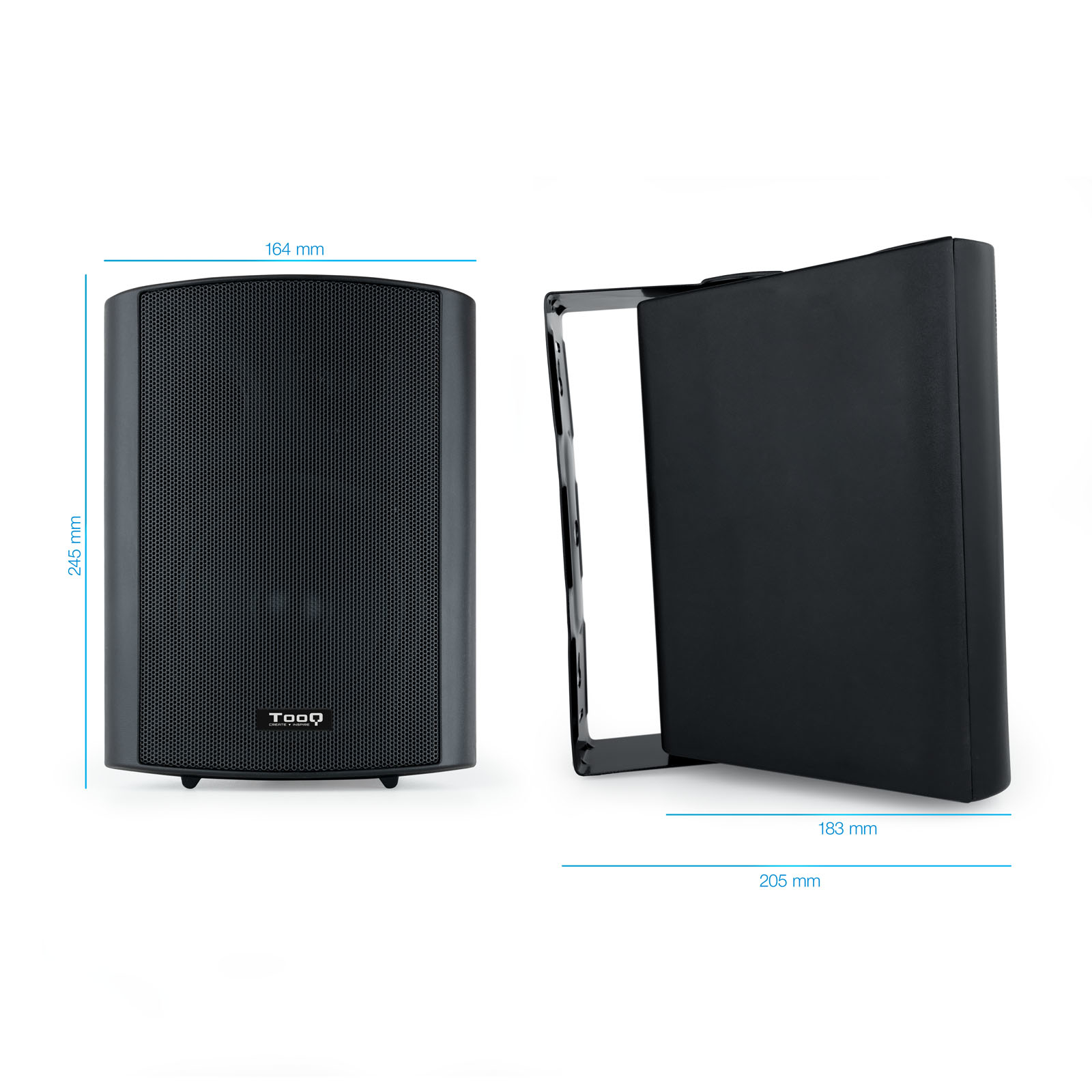 TooQ TQOWS-01B loudspeaker Black Wired – image 4
