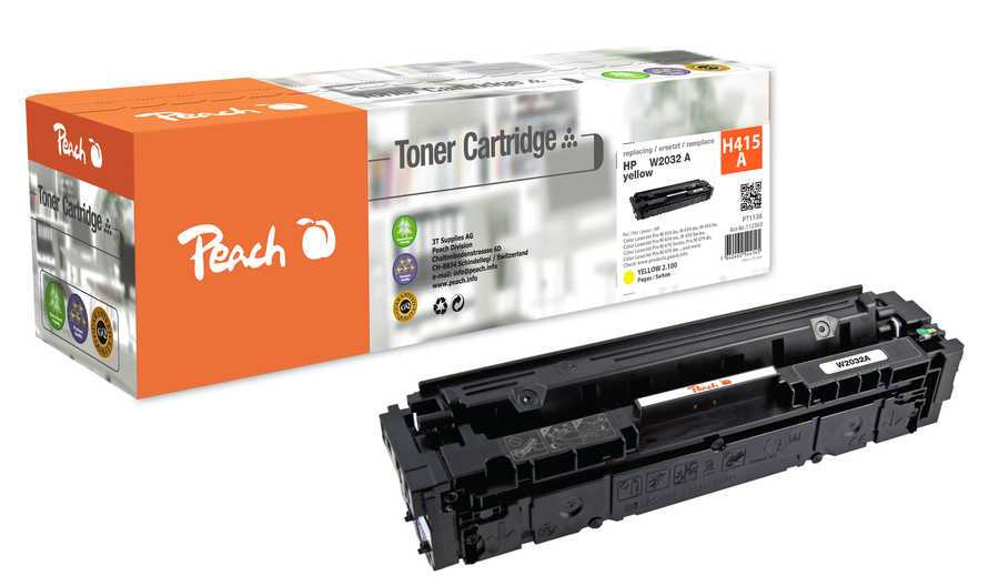 Peach PT1138 toner cartridge 1 pc(s) Compatible Yellow