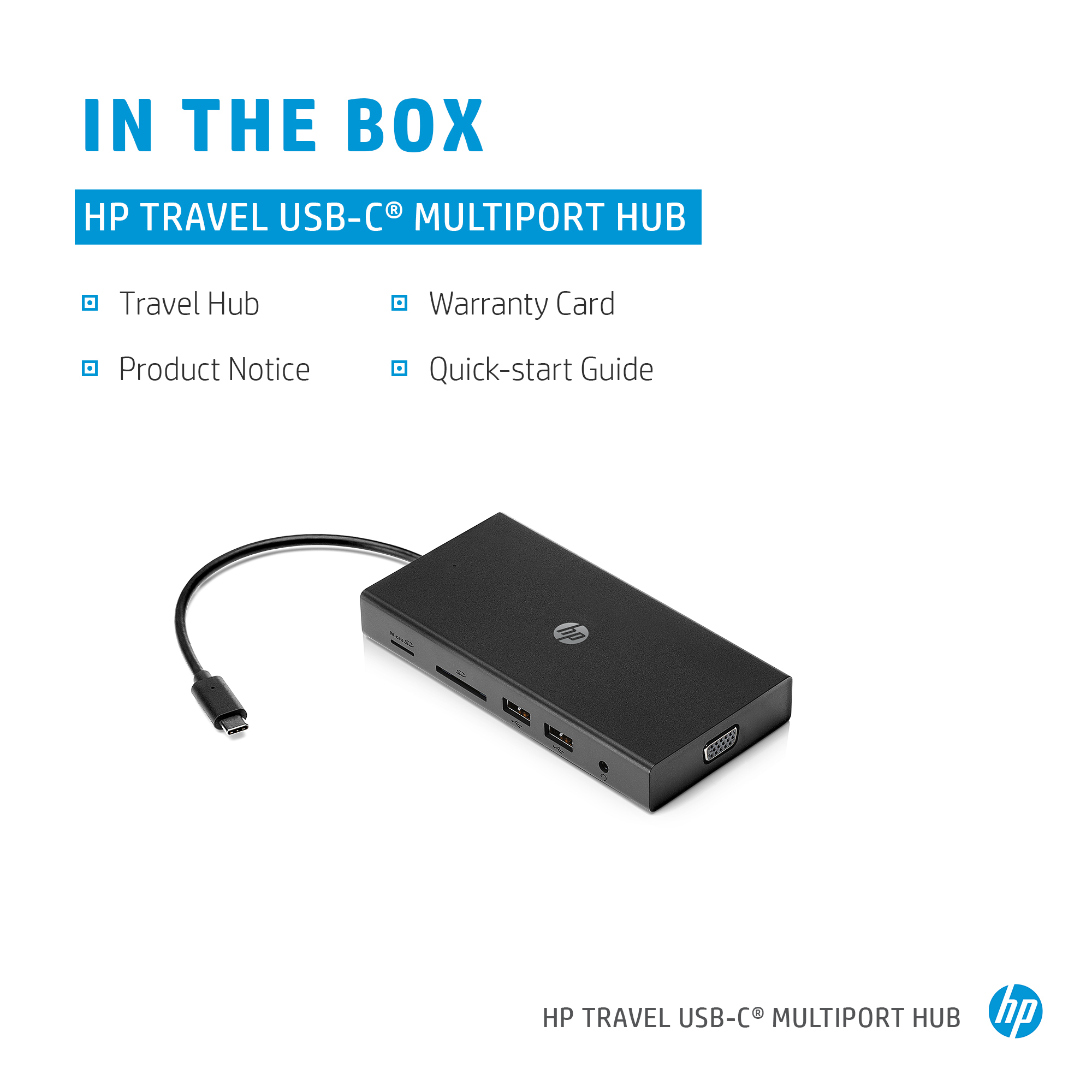 HP Travel USB C Multi Port Hub – image 4