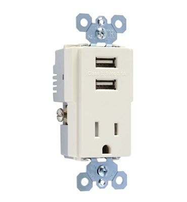 Legrand TM8USBLACC6 mobile device charger Universal Almond AC Indoor