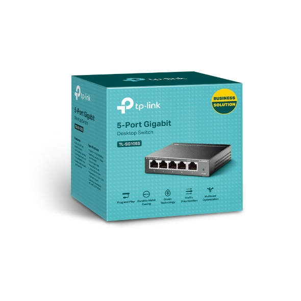 TP-Link Switch 5x GE TL-SG105s Metall Gehäuse v5.0
