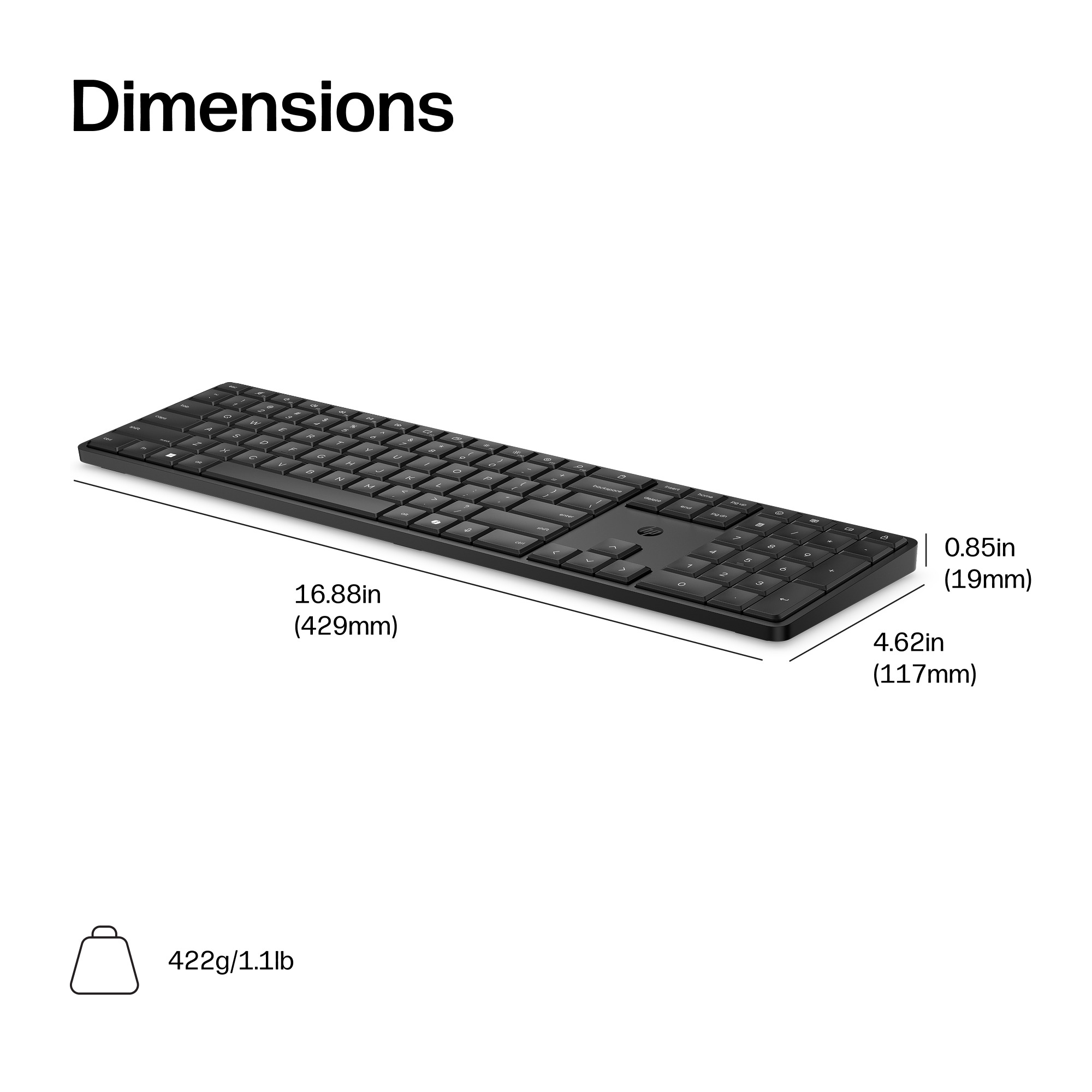 HP 275K Wireless Keyboard – image 4