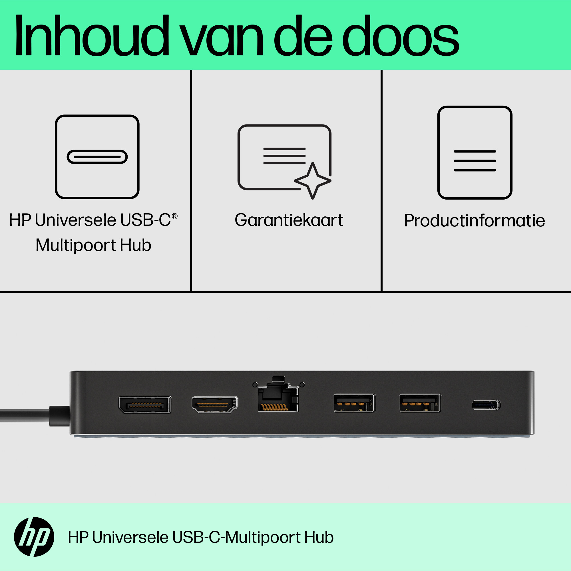 HP Universal USB-C Multiport Hub. Connectivity technology: Docking, Host interface: USB 3.2 Gen 2 (3.1 Gen 2) Type-C. Prod