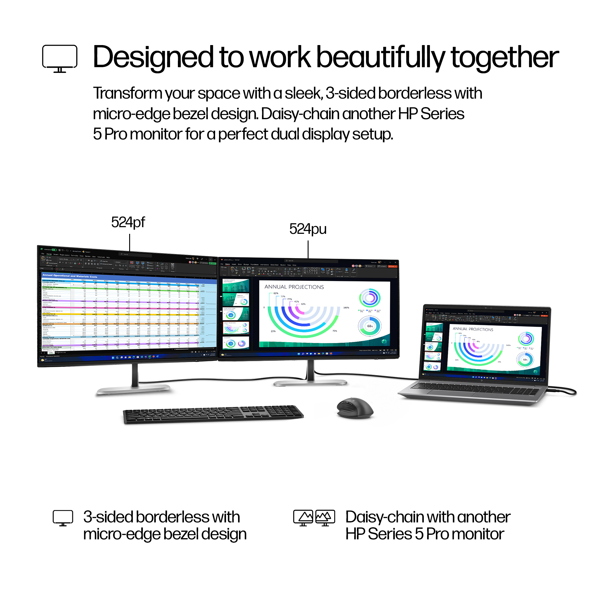 HP Series 5 Pro 23.8 inch FHD USB-C Monitor - 524pu – image 9