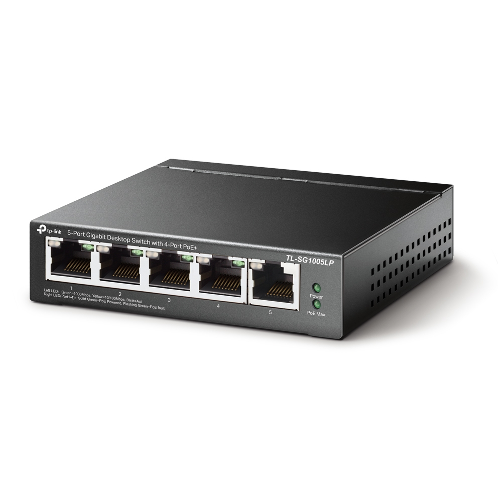 TP-Link TL-SG1005LP network switch Unmanaged Gigabit Ethernet (10/100/1000) Power over Ethernet (PoE) Black – image 2