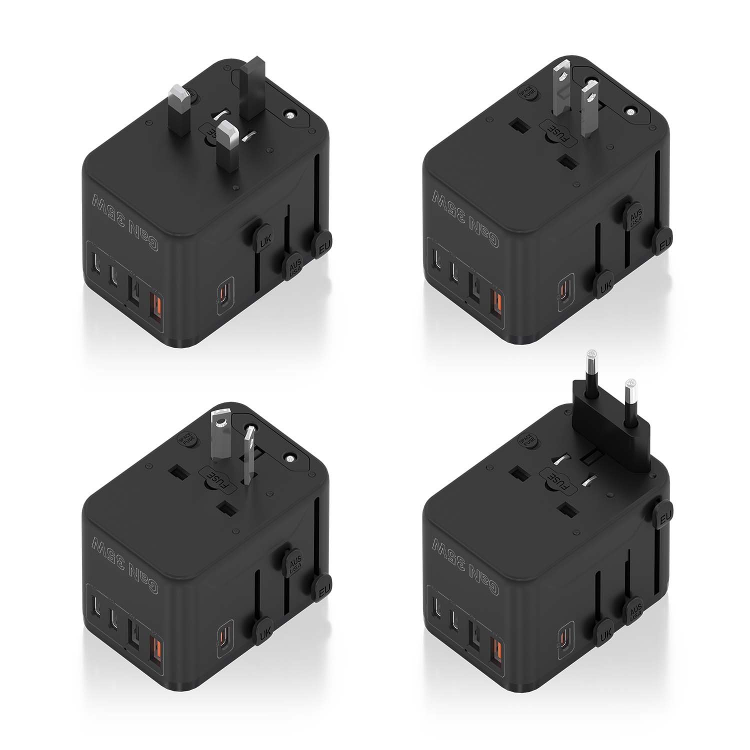 AISENS ASPS-2A3C09-BK mobile device charger Universal Black AC Fast charging Indoor – image 4