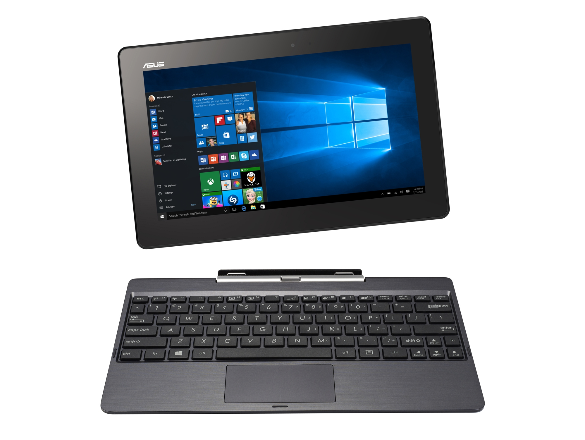 ASUS Transformer Book T100TAF-W10-DK87T laptop Intel Atom® Z3735F Hybrid (2-in-1) – image 2