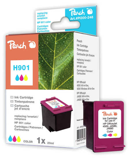 Peach 313870 ink cartridge 1 pc(s) Cyan, Magenta, Yellow