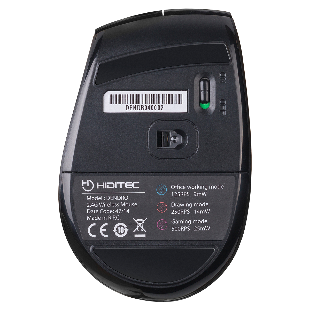 Hiditec Dendro mouse Office Right-hand RF Wireless Optical 2000 DPI – image 2