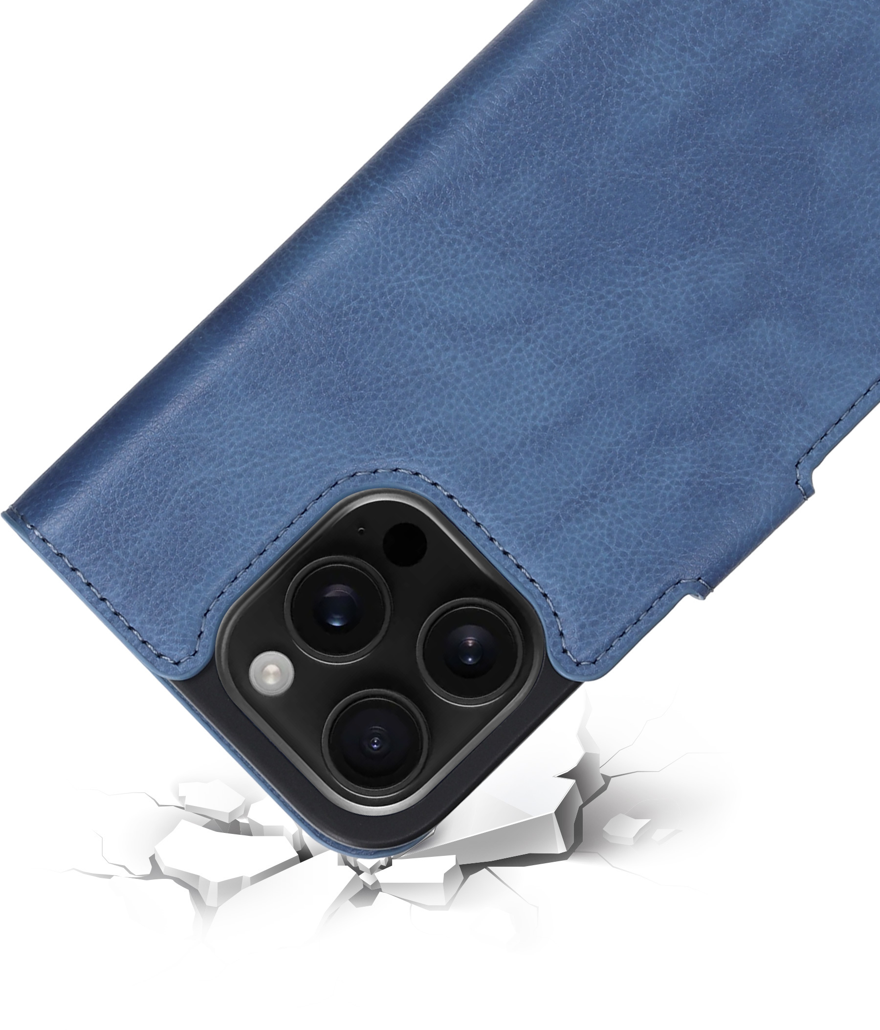 Mobiparts Classic Wallet Case Apple iPhone 16 Pro Steel Blue (MagSafe Compatible) – image 2