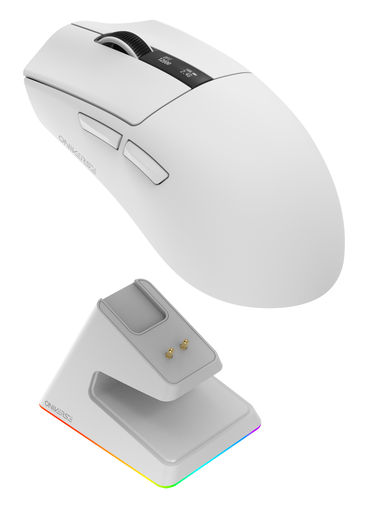 Oniverse - Wireless gaming mouse Vanguard + Dock - Luxion White (PC) – image 5