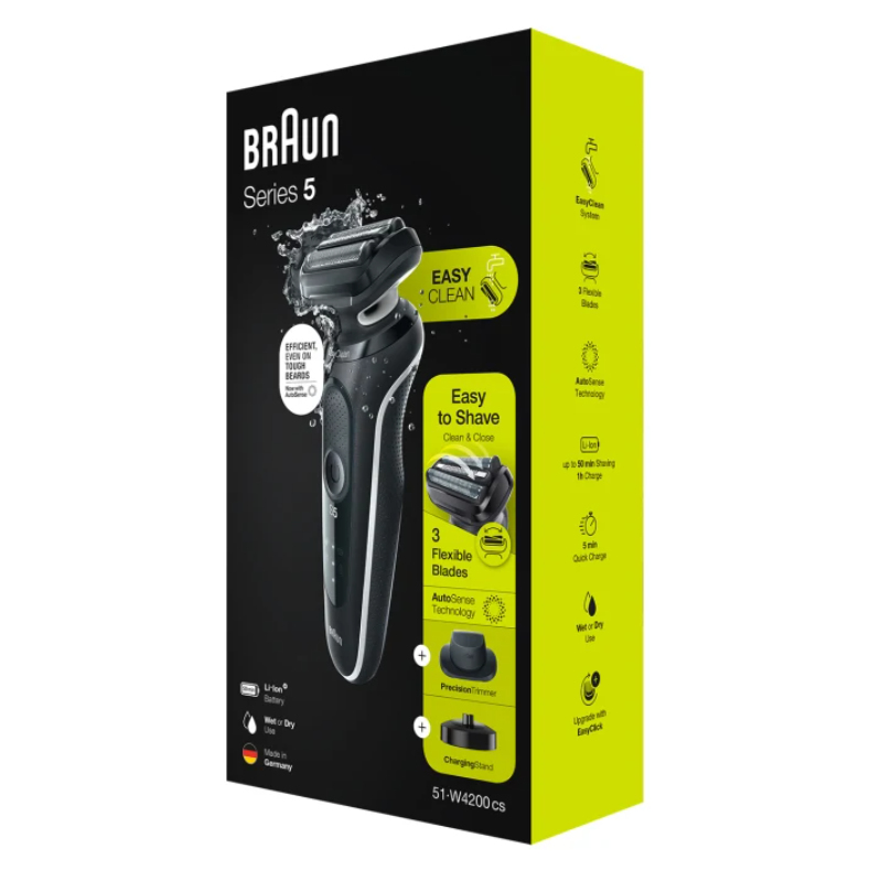 Braun Series 5 51-W4200cs Foil shaver Black, White – image 7