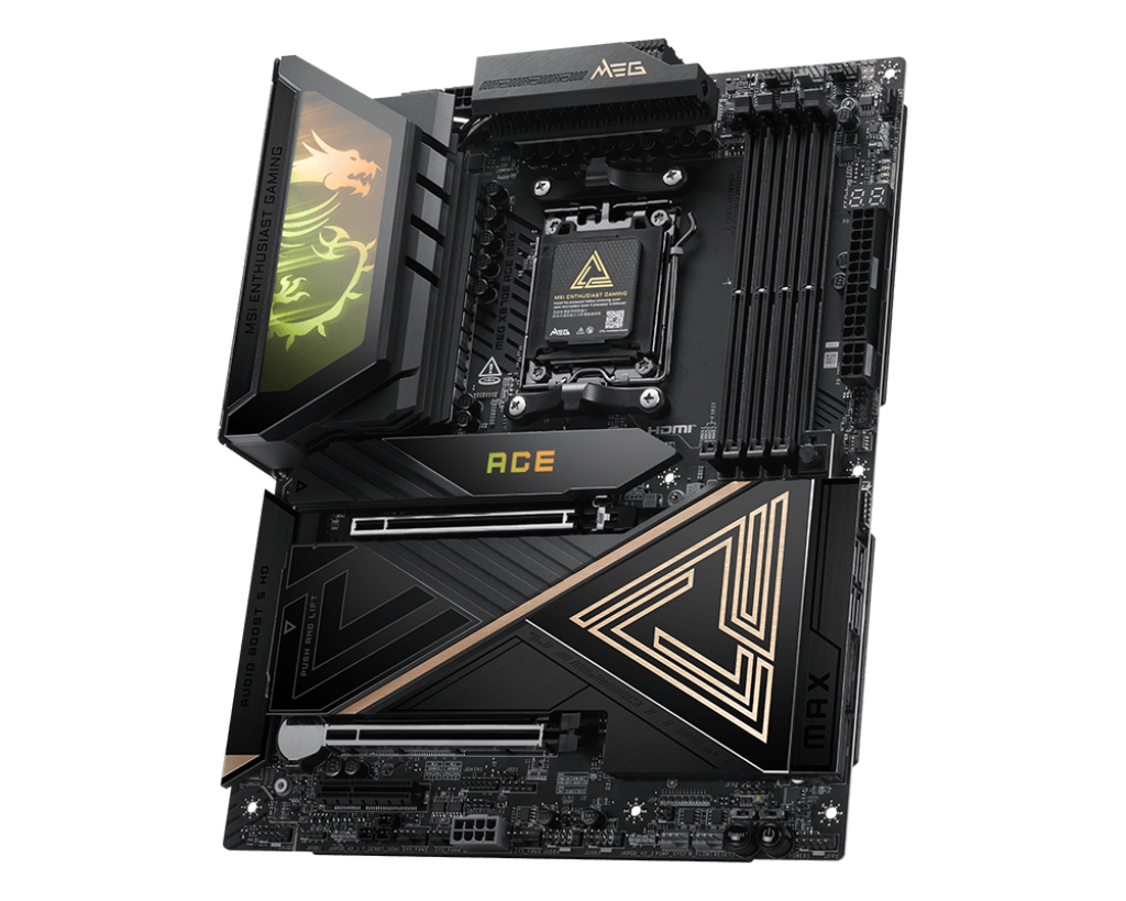 Motherboard AM5 ATX MSI MEG X870E ACE MAX, 256GB RAM DDR5 Max, 2 M.2 PCIe 5 + 3 M.2 PCIe 4, Wi-Fi 7 + BT 5.4