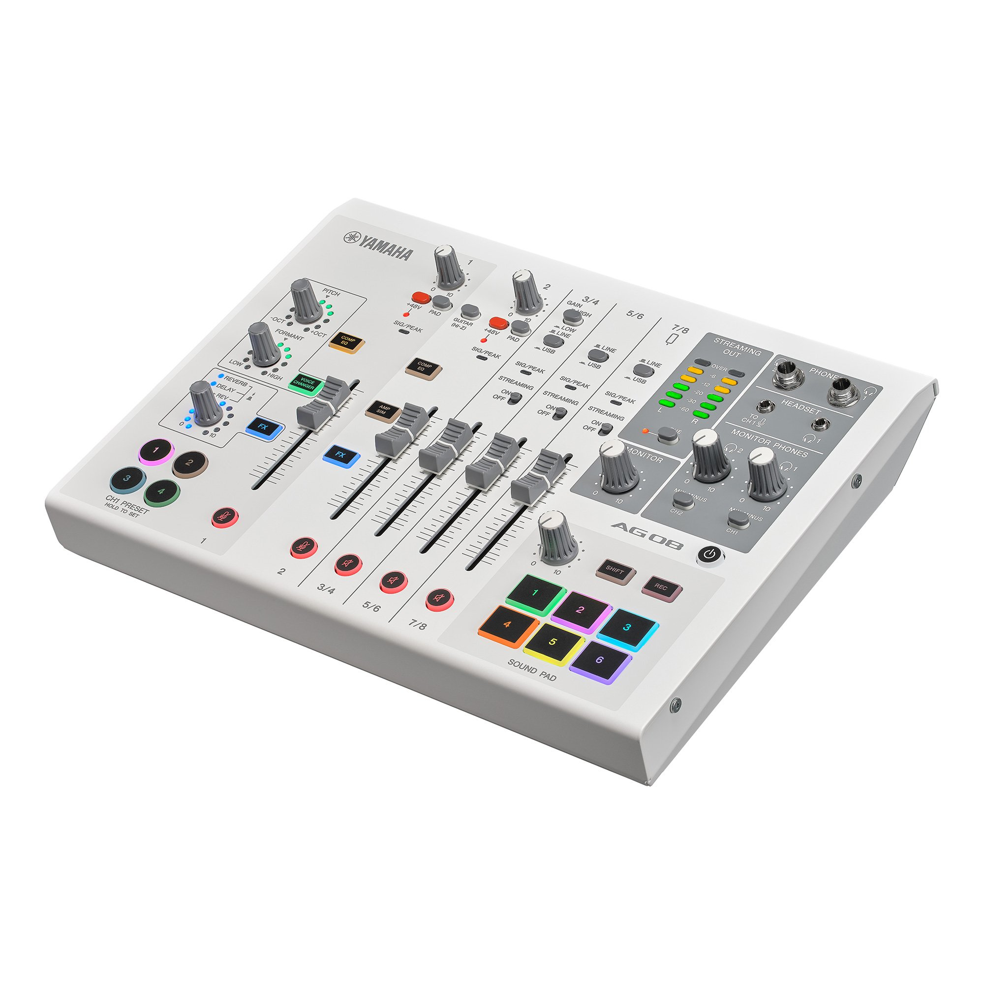 Yamaha AG08/WH audio mixer 8 channels White