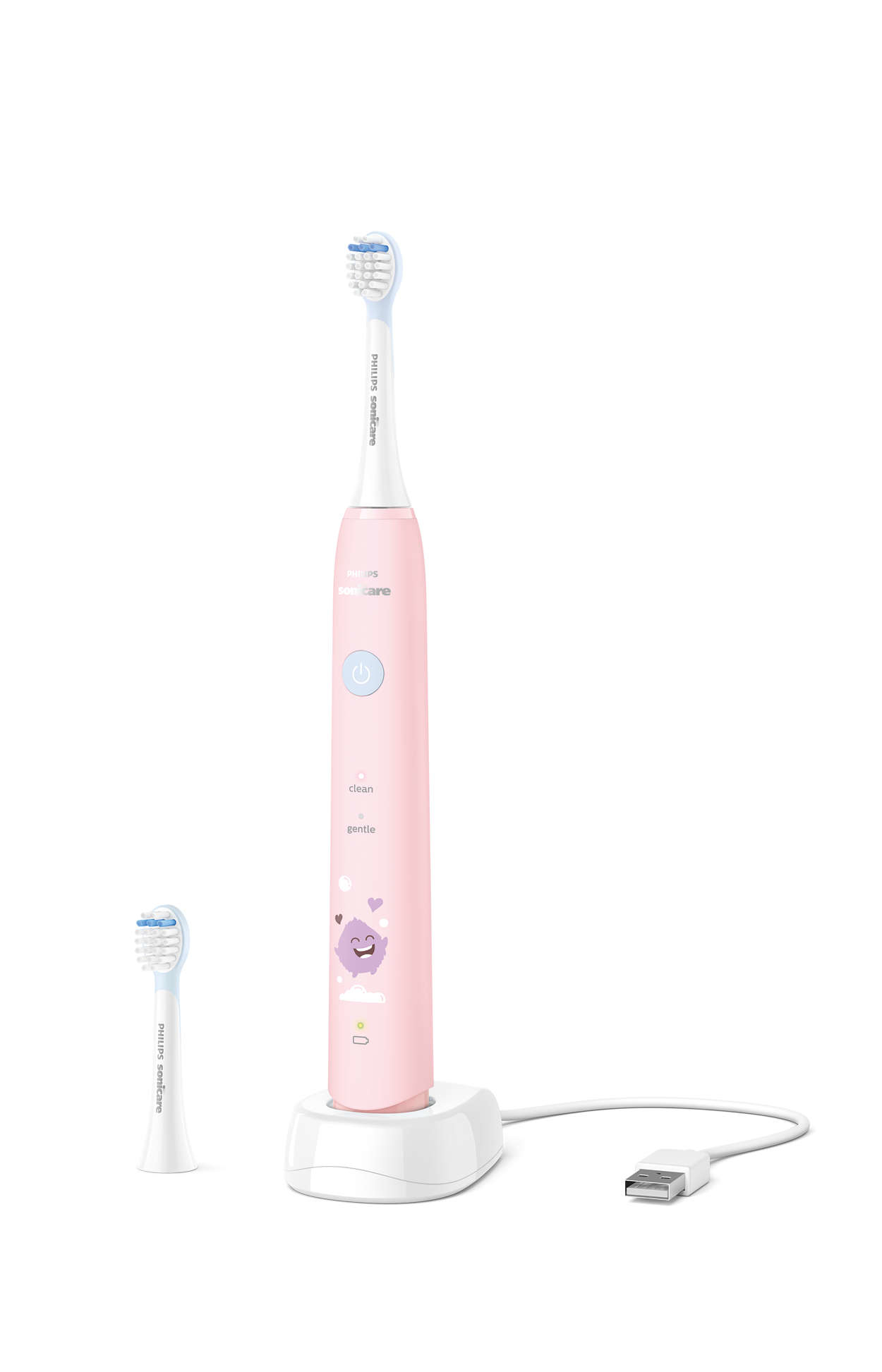Philips HX2432/02 electric toothbrush Child Sonic toothbrush Pink