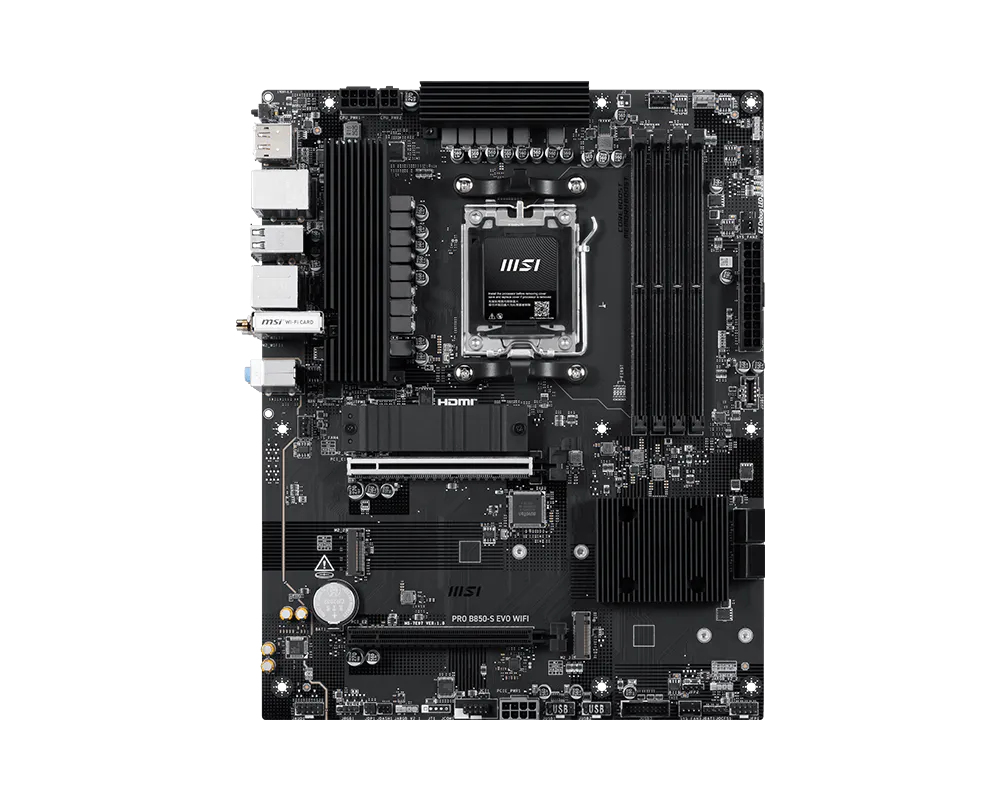 MSI PRO B850-S EVO WIFI motherboard AMD B850 Socket AM5 ATX