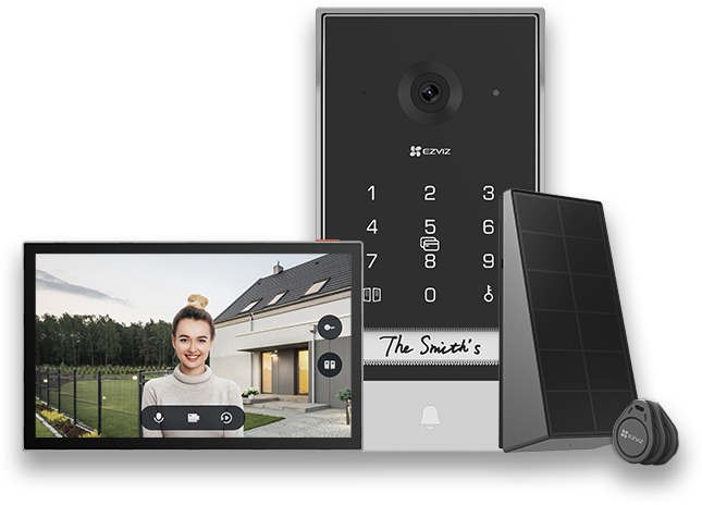 EZVIZ EP7 sistema per video-citofono 17,8 cm (7") Nero, Argento