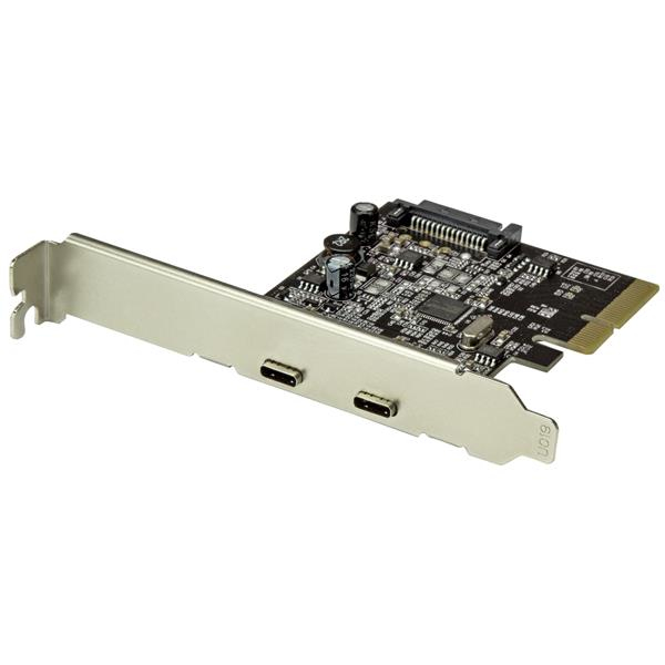 StarTech.com Discontinued and replaced by PEXUSB312C3 - Dual Port USB-C Card - 2x USB-C - USB 3.1 PCI-e Card with SATA - USB 3.1 Expansion Card - PCI Express US