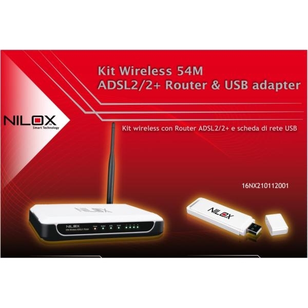 Nilox Kit ADSL Wireless 54M Router + USB – image 3