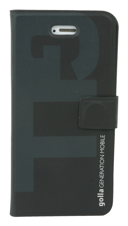 Golla Carlos mobile phone case Folio Black, Grey