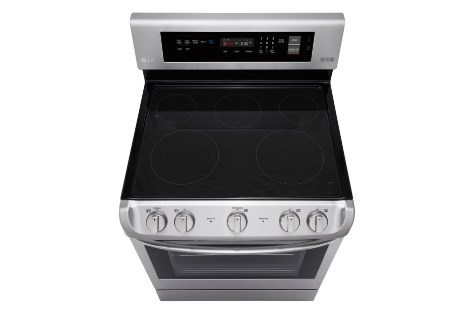 LG LRE4211ST cooker Freestanding cooker Electric Black, Stainless steel – image 6