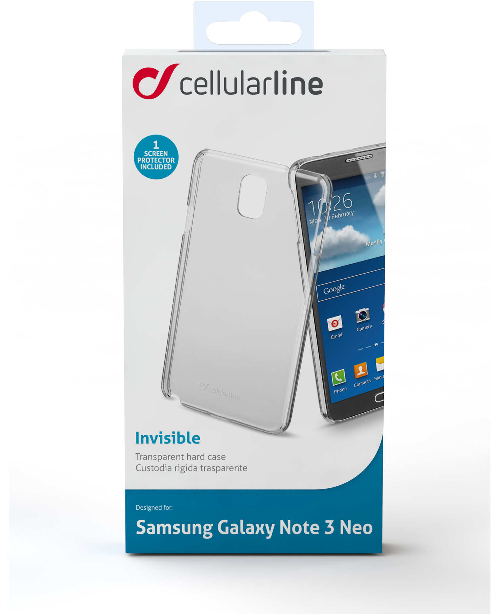 Cellularline Invisible Galaxy Note 3 Neo- Transparent – image 3