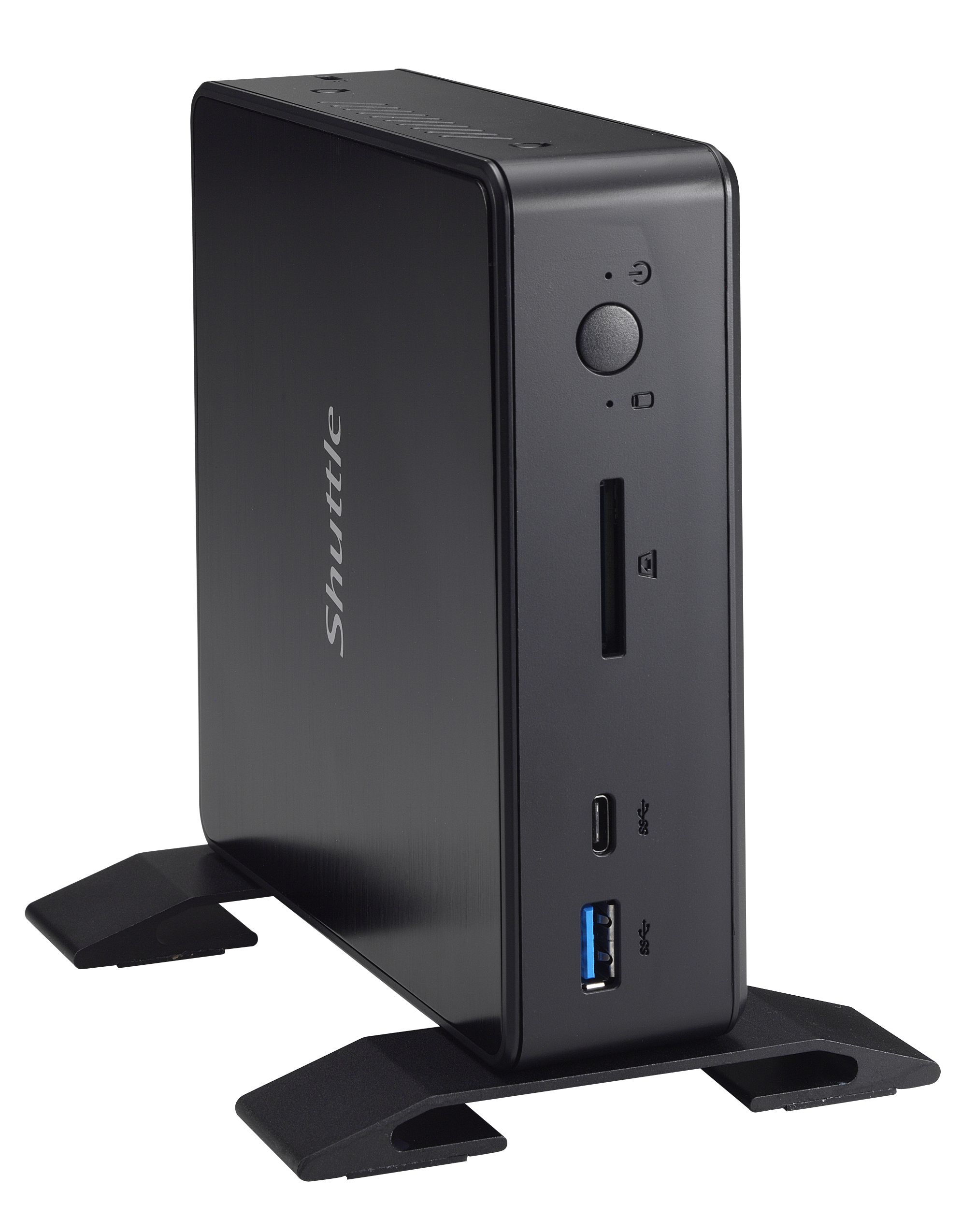 Shuttle Nano PC NC10U , Intel Celeron 4205U, 1x HDMI, 1x DP, 1x 2.5″ bay, 1x M.2, 1x LAN, 1x COM, Wifi, 24/7 permanent operation, incl. VESA & Stand image 7