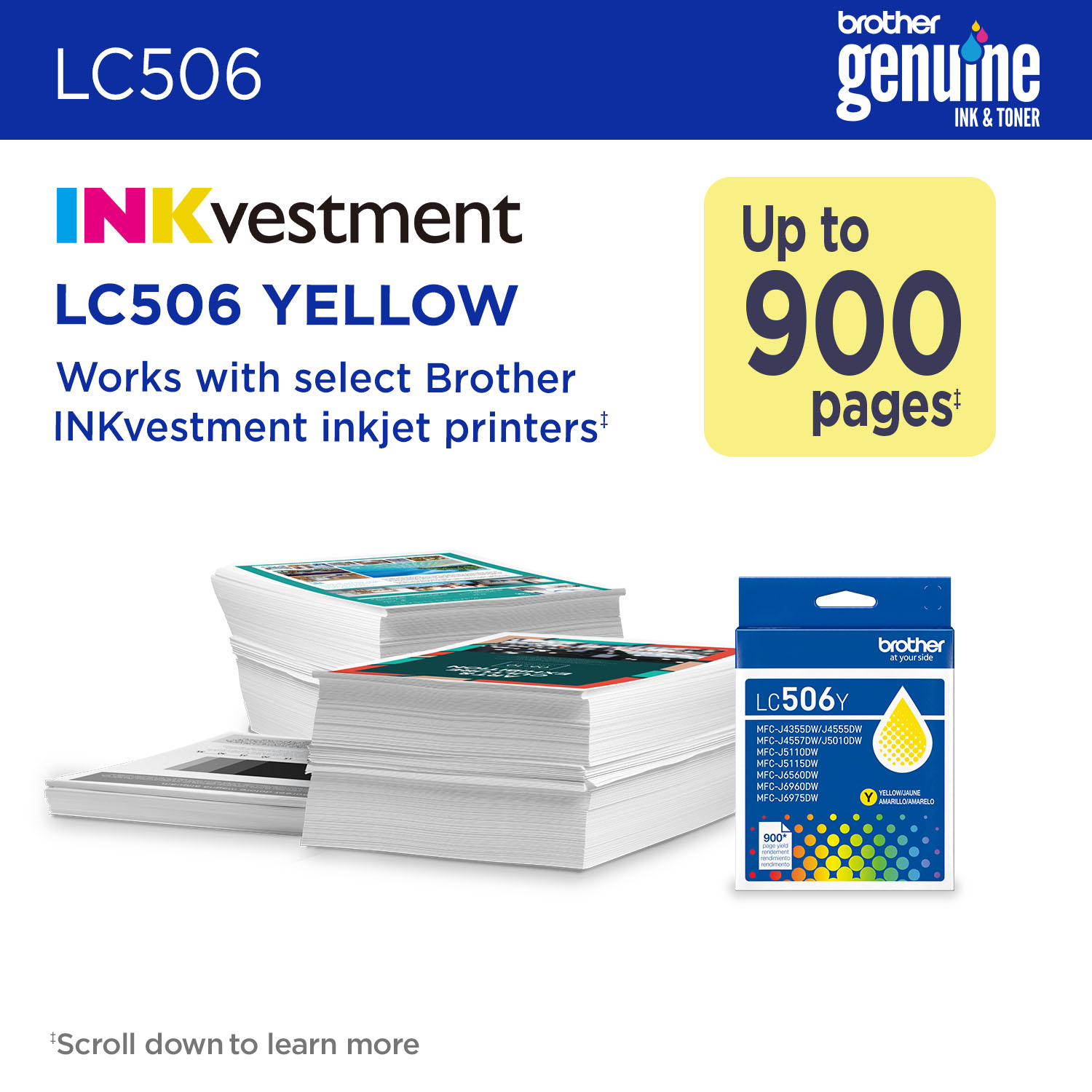 Brother LC506YS ink cartridge 1 pc(s) Original Standard Yield Yellow – image 2