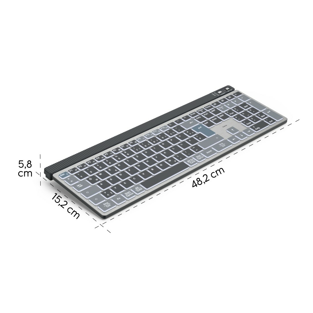 Hama WK-750 keyboard Home/Office Bluetooth QWERTZ German Anthracite, Black, Blue – image 8