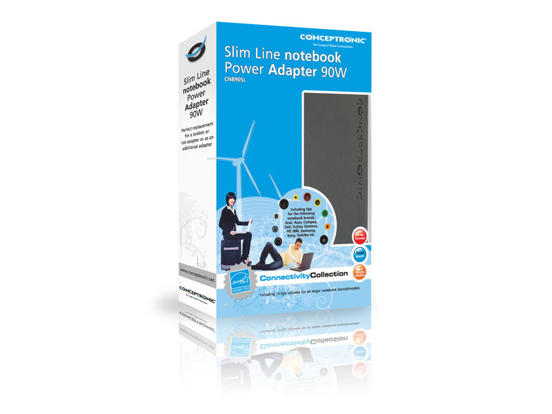Conceptronic Universal Slim Notebook Power Adapter – image 4