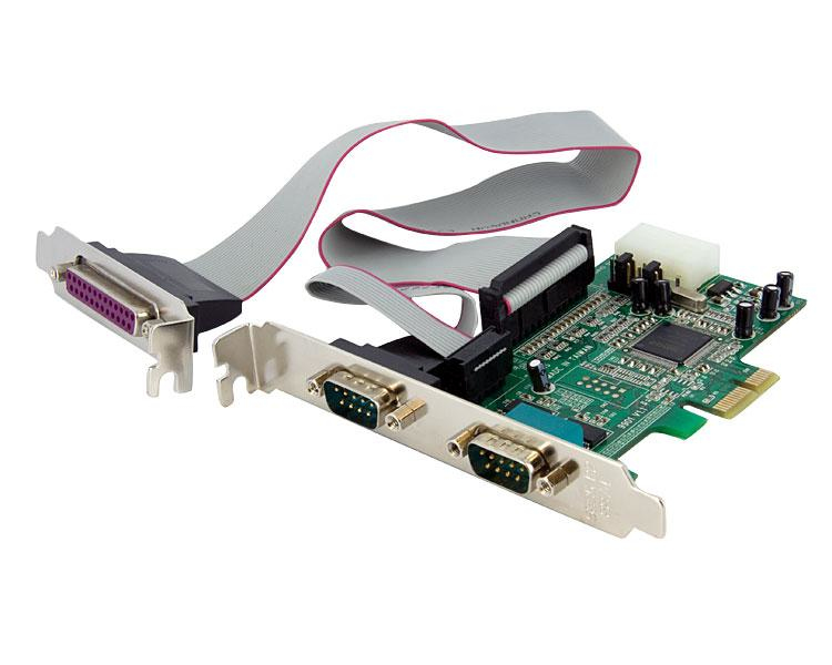 StarTech.com 2S1P Native PCI Express Parallel Serial Combo Card with 16550 UART – image 1