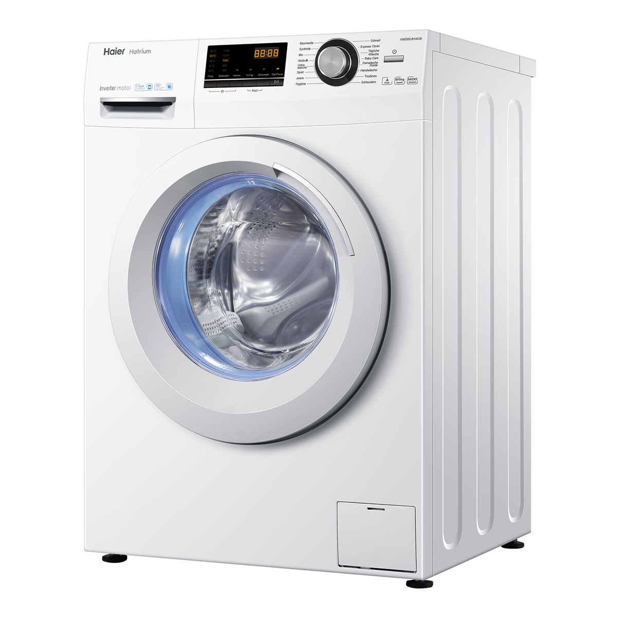 Haier HWD80-B14636 washer dryer Freestanding Front-load White – image 3