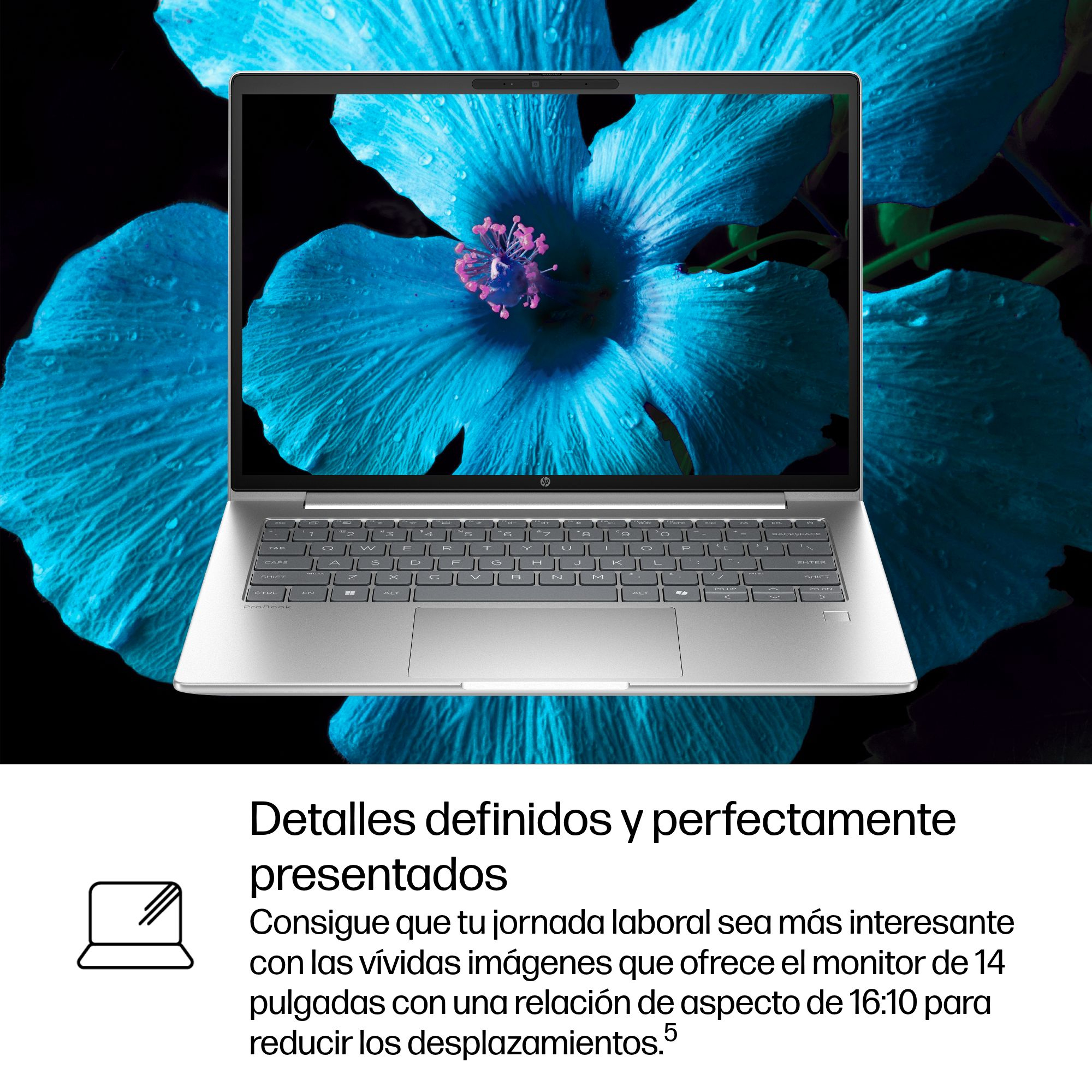 Portátil - HP ProBook 4 G1i AI Profesional, 14" WUXGA, Intel® Core™ Ultra 5 225U, 16 GB RAM, UHD Graphics, Windows 11 Pro, Pike Silver - imagen 8