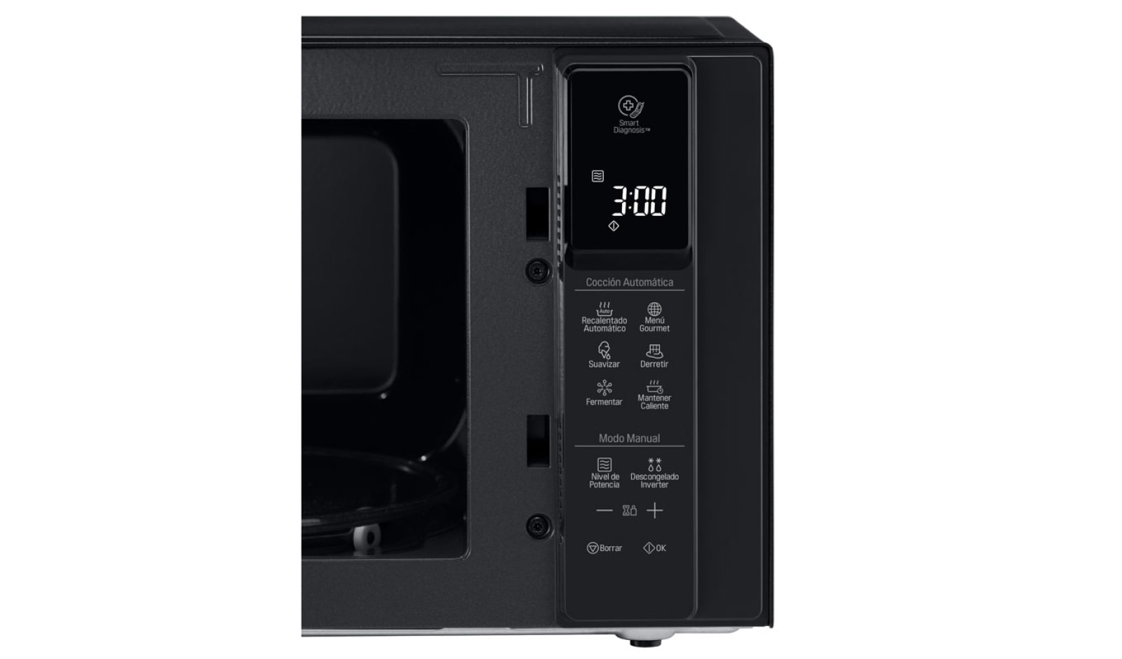 LG MS1596DIR microwave Black, Mirror Solo microwave Countertop – image 9