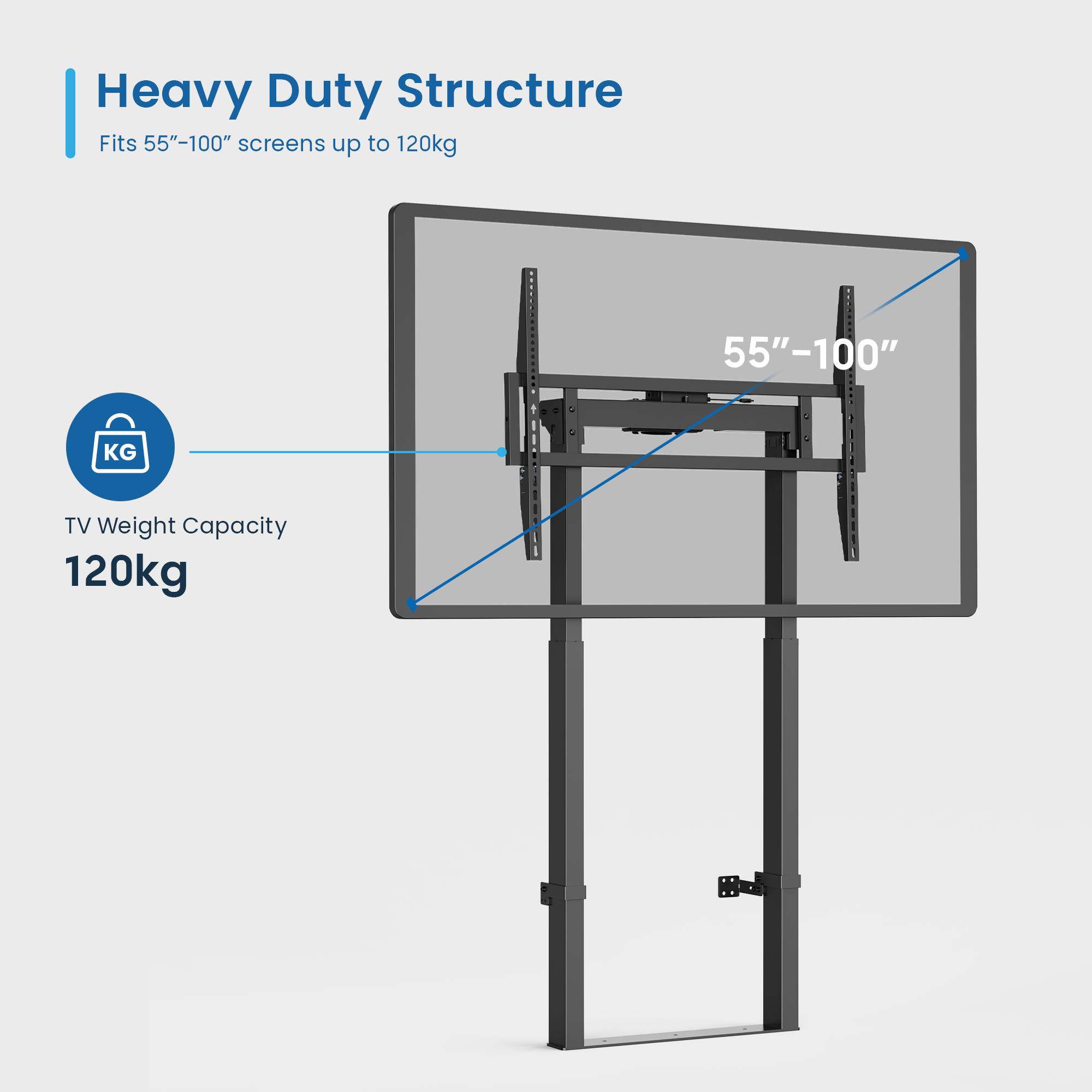 Ewent EW1549 TV mount/stand 2.54 m (100") Black – image 4